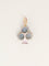 Pendentif Pendentif trèfle ancien en or rose 18k, quartz œil-de-chat 58 Facettes 1168.2
