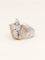 Bague 53.5 Bague fleur vintage en or blanc et rose 18 carats, diamants 58 Facettes 1211.9
