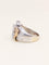 Bague 53.5 Bague fleur vintage en or blanc et rose 18 carats, diamants 58 Facettes 1211.9