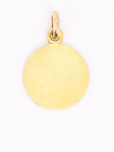 Pendentif BECKER - Médaille de baptême Enfant Jésus et agneau en or jaune 18k 58 Facettes 1174.3