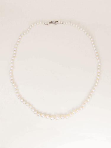 Collier Boucheron - Collier de perles de culture, fermoir en or blanc 18 carats 58 Facettes 1205.6