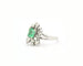 Bague 56 Bague en or blanc, émeraude de Colombie 1,81 ct et diamants 58 Facettes 14539
