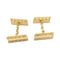 Boutons de manchette Hermès - Boutons de manchette en or jaune 750 guilloché 58 Facettes 33317