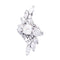 Bague 52 Bague ancienne en platine 950 sertie de diamants 58 Facettes 33752