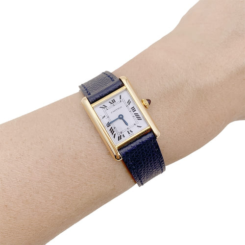 Montre Cartier Tank Louis Cartier - Montre en or jaune 58 Facettes 33902