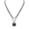 Collier Collier David Yurman, "Grand Albion", argent, hématite, diamants. 58 Facettes 34588