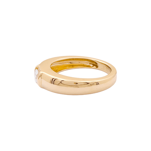 Bague 51 Chaumet Gioia - Bague jonc en or jaune et diamant 58 Facettes 34585