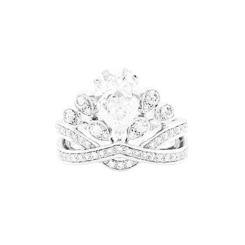 Bague 48 Chaumet Joséphine Aigrette Impériale - Bague en platine et diamants 58 Facettes 35032