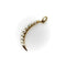 Pendentif Pendentif croissant de lune Mid-Century Modern en or 14k et perles 58 Facettes A2006U