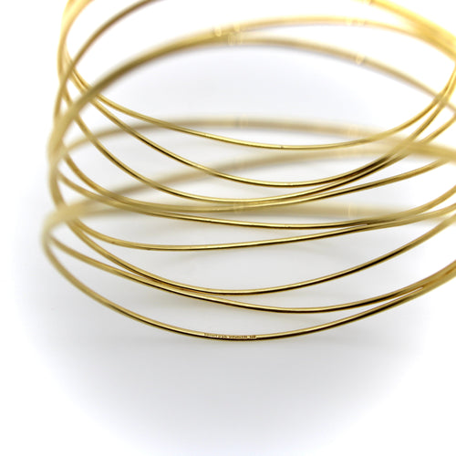 Bracelet Tiffany & Co. Elsa Peretti - Bracelet vague 9 rangs en or jaune 18 carats 58 Facettes