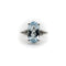 Bague 53 Amsterdam SAUER - Bague vintage en or blanc 18k avec aigue-marine et diamants 58 Facettes A20062