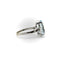 Bague 53 Amsterdam SAUER - Bague vintage en or blanc 18k avec aigue-marine et diamants 58 Facettes A20062
