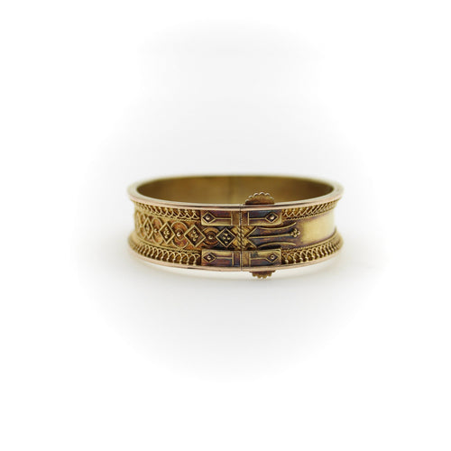 Bracelet Bracelet en or 14 carats - Filigrane Etruscan Revival 58 Facettes