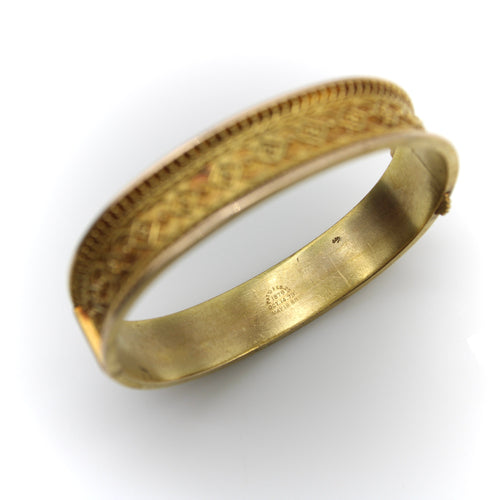 Bracelet Bracelet en or 14 carats - Filigrane Etruscan Revival 58 Facettes