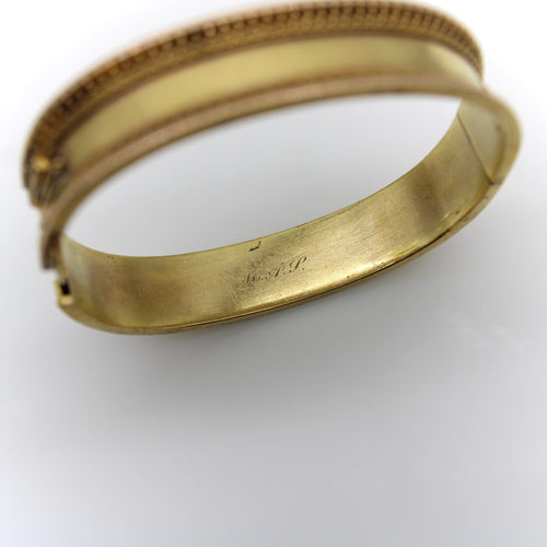 Bracelet Bracelet en or 14 carats - Filigrane Etruscan Revival 58 Facettes