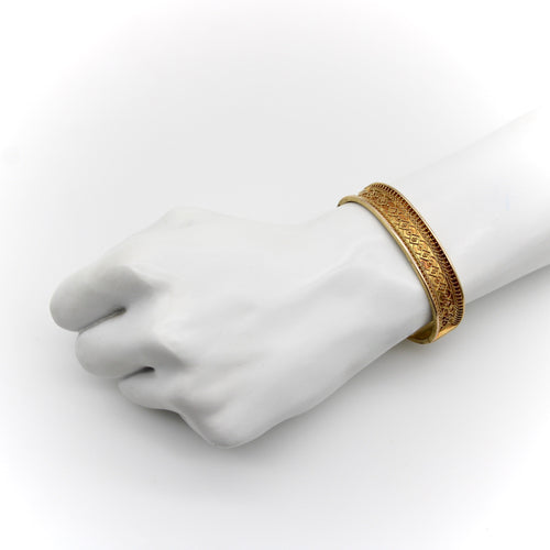 Bracelet Bracelet en or 14 carats - Filigrane Etruscan Revival 58 Facettes