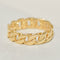 Bague 56 Bague alliance design chaîne gourmette en or jaune 18K 58 Facettes 3229-4