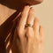 Bague 56 Bague alliance design chaîne gourmette en or jaune 18K 58 Facettes 3229-4