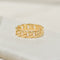 Bague 56 Bague alliance design chaîne gourmette en or jaune 18K 58 Facettes 3229-4