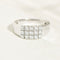 Bague 57 Bague en or blanc 14K avec 15 diamants taille brillant 58 Facettes 3230-11