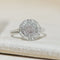 Bague 60 Bague en or blanc 14 carats avec 85 diamants (1,70 ct) 58 Facettes 3230-2