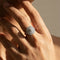 Bague 60 Bague en or blanc 14 carats avec 85 diamants (1,70 ct) 58 Facettes 3230-2