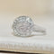 Bague 60 Bague en or blanc 14 carats avec 85 diamants (1,70 ct) 58 Facettes 3230-2