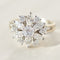 Bague 51 Bague Mid-Century en or blanc 14 carats avec 13 diamants 58 Facettes 3229-10