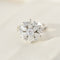 Bague 51 Bague Mid-Century en or blanc 14 carats avec 13 diamants 58 Facettes 3229-10