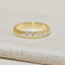 Bague 57 Bague en or jaune 14K avec 5 diamants taille brillant 0,35 ct 58 Facettes 3230-5