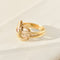 Bague 56 Bague serpent vintage en or jaune 14K avec rubis 58 Facettes 3229-9