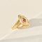 Bague 56 Bague serpent vintage en or jaune 14K avec rubis 58 Facettes 3229-9
