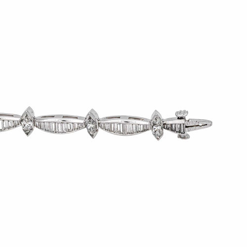 Bracelet Bracelet  Or blanc, Platine Diamant 58 Facettes 4641897CN