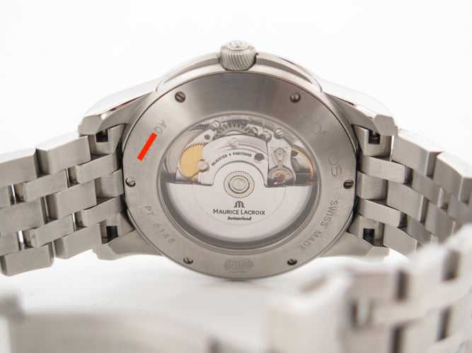 Montre Maurice Lacroix - Montre Pontos Date automatique 40 mm en acier palladié 58 Facettes 273056
