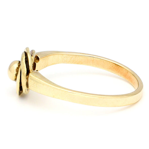 Bague 50 Bague sculpturale vintage en or jaune 14 carats 58 Facettes 2F464DA474EB41C19357FBBA95DC13C1