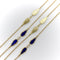 Collier Signature - Collier chaîne à stations gothiques en or 14K, diamants et émail 58 Facettes
