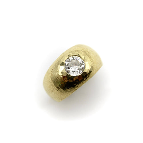 Bague Bague édouardienne demi-jonc en or 18 carats et diamant 58 Facettes A20049