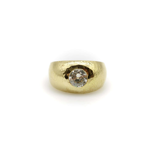 Bague Bague édouardienne demi-jonc en or 18 carats et diamant 58 Facettes A20049