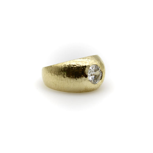 Bague Bague édouardienne demi-jonc en or 18 carats et diamant 58 Facettes A20049