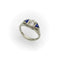 Bague Art déco - Bague en or blanc 14 carats, diamant et saphirs 58 Facettes A20048