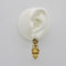 Boucles d'oreilles Etruscan Revival - Boucles d’oreilles cannetille en or 14K tête de bélier 58 Facettes A20042