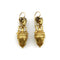 Boucles d'oreilles Etruscan Revival - Boucles d’oreilles cannetille en or 14K tête de bélier 58 Facettes A20042