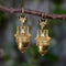 Boucles d'oreilles Etruscan Revival - Boucles d’oreilles cannetille en or 14K tête de bélier 58 Facettes A20042
