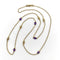 Collier Chaîne à stations édouardienne - Collier en or 14K et améthystes 58 Facettes A2002K