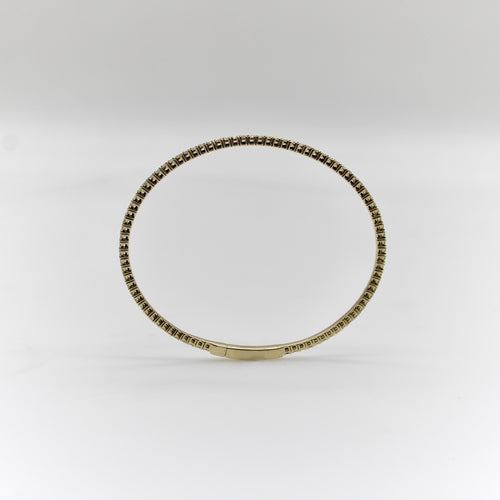 Bracelet Bracelet jonc flexible en or 14 carats et diamants 58 Facettes A2002R