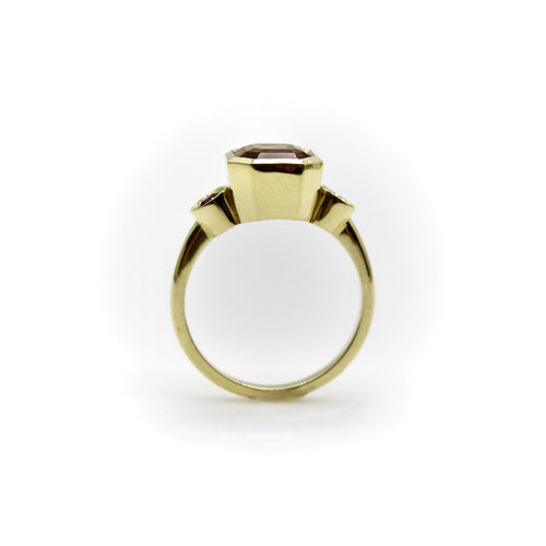 Bague Signature - Bague trois pierres en or 18 carats tourmaline et rubis 58 Facettes A2002S