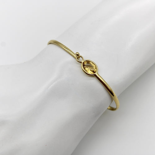 Bracelet Georg Jensen Savannah - Bracelet en or jaune 18k et citrine 58 Facettes A20036
