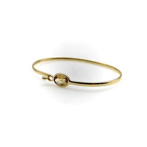 Bracelet Georg Jensen Savannah - Bracelet en or jaune 18k et citrine 58 Facettes A20036