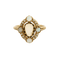 Bague 49 Bague début XXe siècle en or jaune 18K, opales et diamants 58 Facettes PRG1880
