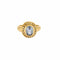 Bague 51 Pompadour - Bague jonc en or jaune, saphir et diamants 58 Facettes PAL32302